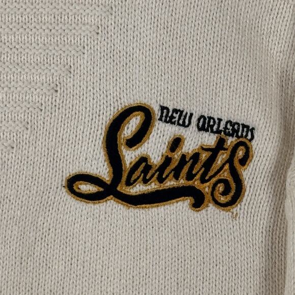 Vintage 80’s 90's Nutmeg Mills NFL New Orleans Saints Sweater Cotton Size XXL - Picture 3 of 7